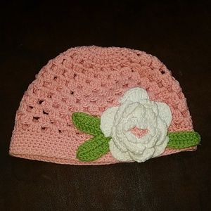 Handmade, toddler girls hat